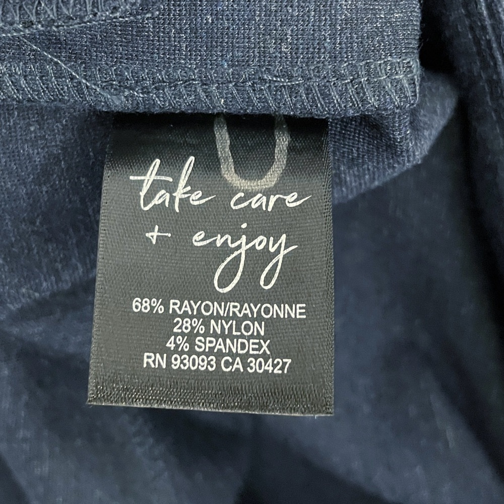 Stitch Fix X Nic+Zoe Zip Detail Legging Navy Blue NWT - Picture 9 of 11